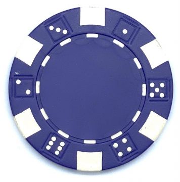 Poker Chips: Dice, 11.5 Gram / Heavy Weight, Purple
