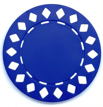 Poker Chips: Diamond, 8.5 Gram, Blue