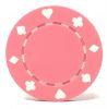 Poker Chips: Card Suits, 11.5 Gram / Heavy Weight, Pink