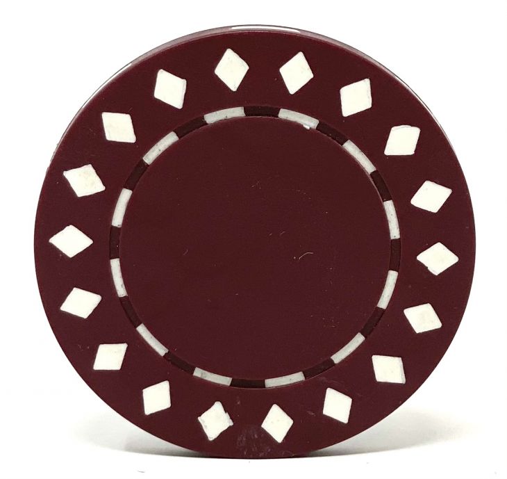 Poker Chips: Diamond, 8.5 Gram, Burgundy main image