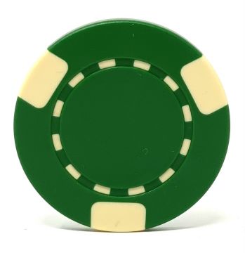 Poker Chips: 3-Edge Spot, 8.5 Gram, Green
