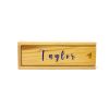 Dominoes in a Small Light Wood Box with 1 Color Custom Lid