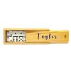 Dominoes in a Small Light Wood Box with 1 Color Custom Lid