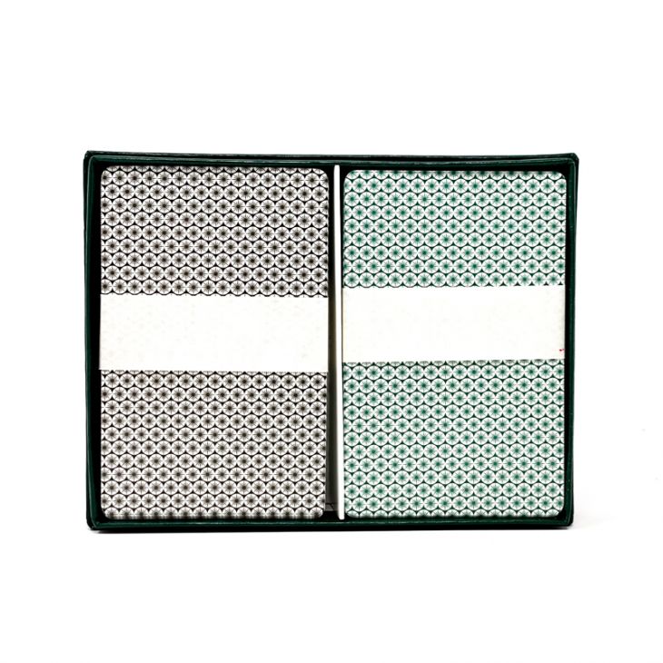 Gemaco Plastic Cards: Gem Pro, Narrow Size, Super Index, Green and Black Set (No Border) main image