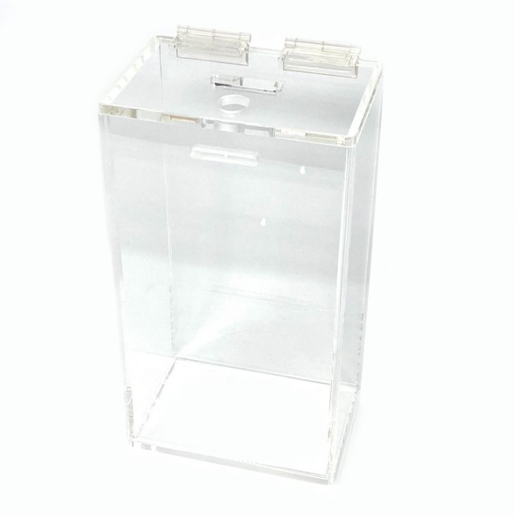 Toke Box: Clear Lucite with Bracket, 5.5 in. x 3.25 in. x 10 in. main image