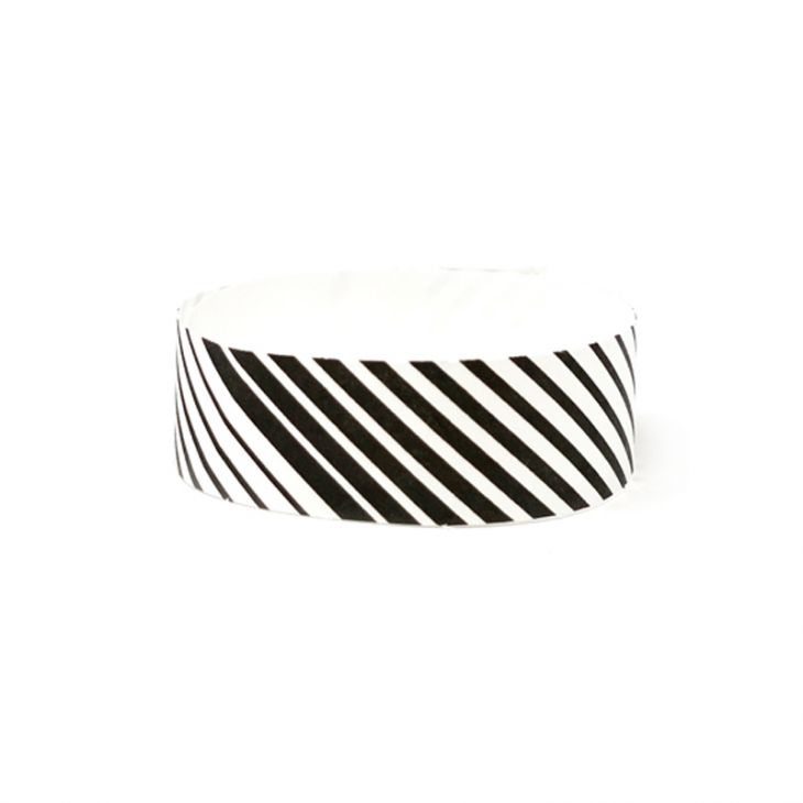 Tyvek 3/4" 1 Color Designer Wristbands, Stripes (500 per box) main image