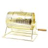 Small Raffle Drum: Brass-Plated, 11 in. Long x 12 in. High x 8 in. Diameter, Holds 2,500 Tickets