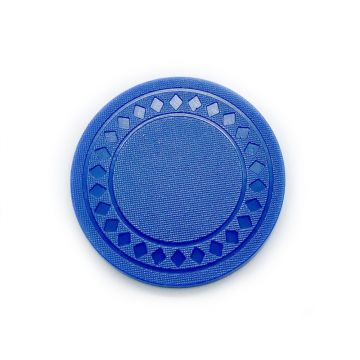 1 9/16" 100 Plastic 4 gram Diamond Design 40mm Blue Poker Chips 