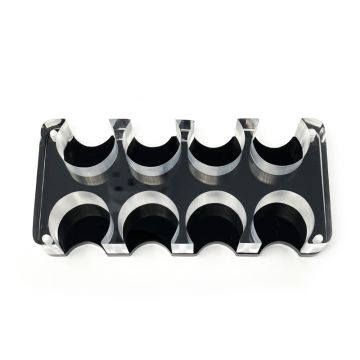 Lammer Rack: Acrylic, 8 Hole, Side-by-Side