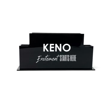 Custom Keno Holders Square Corners