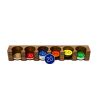 Lammer Rack: Wood, 6 Hole, In Line