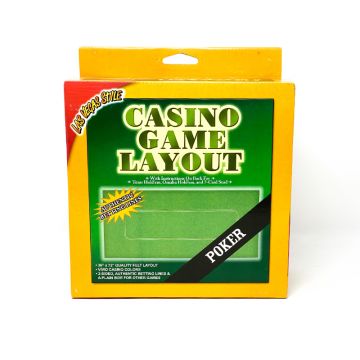 Poker Layout: 3ft x 6ft, Home-Style (Felt)