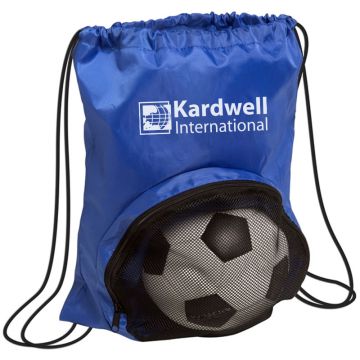 Mesh Pocket Drawstring Backpack