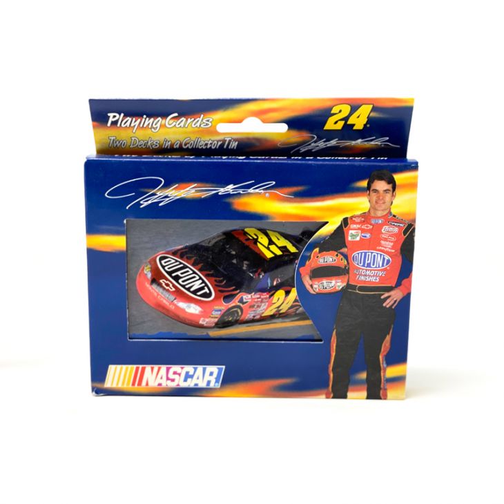 Playing Cards: Nascar / Jeff Gordon Two-Deck Set in Metal Tin main image