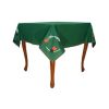 Bridge Table Cover, Wool-Nylon, Design #03 - Bridge and Pips, Green