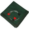 Bridge Table Cover, Wool-Nylon, Design #03 - Bridge and Pips, Green