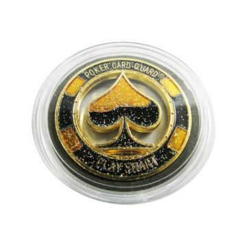 Poker Card Guard - Cut Out Spade (Gold) - Play Smart