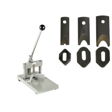 Playing Card Corner Cutter Replacement Blade Set: Set of Replacement Blade & Base Steel Plate for Ca
