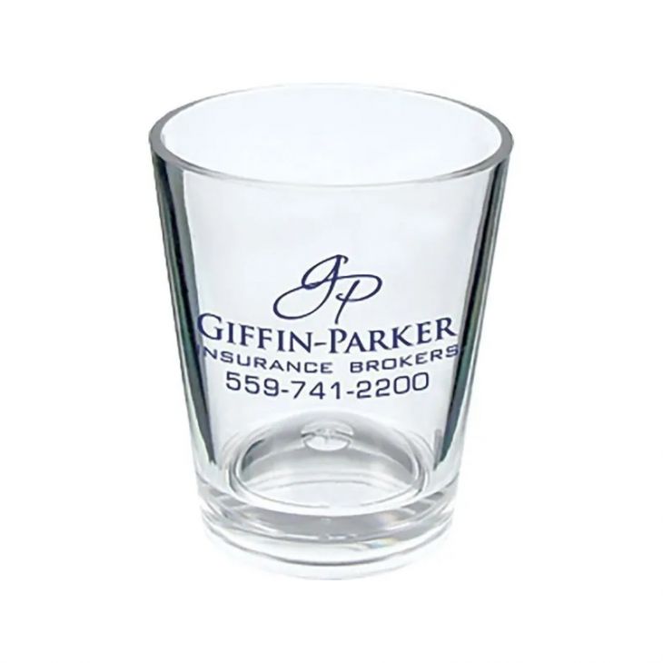 Customized frosted blue shot glass- 1.75 oz.