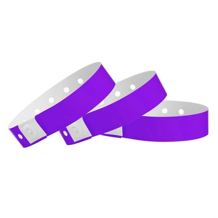 Vinyl 3/4" Reusable Colored Wristbands, Amazing Grape (500 per box) main image