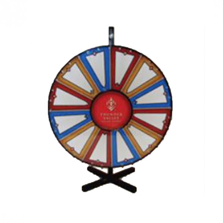 24' Dry Erase Wheel with 12 Sections & Table Stand main image