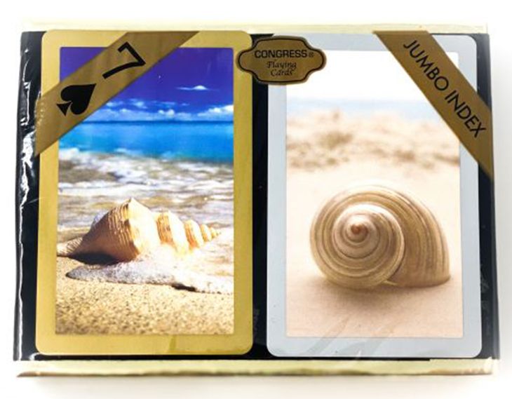 Congress Seashells Jumbo Index Velour 2 Deck Set main image
