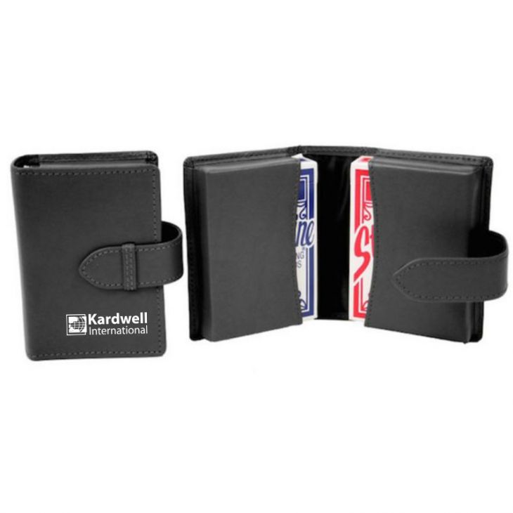 Custom Leather Card Case - Poker main image