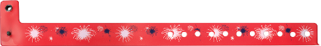Plastic 3/4" Expressions Wristbands, Fireworks (500 per box) main image