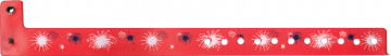 Plastic 3/4" Expressions Wristbands, Fireworks (500 per box)
