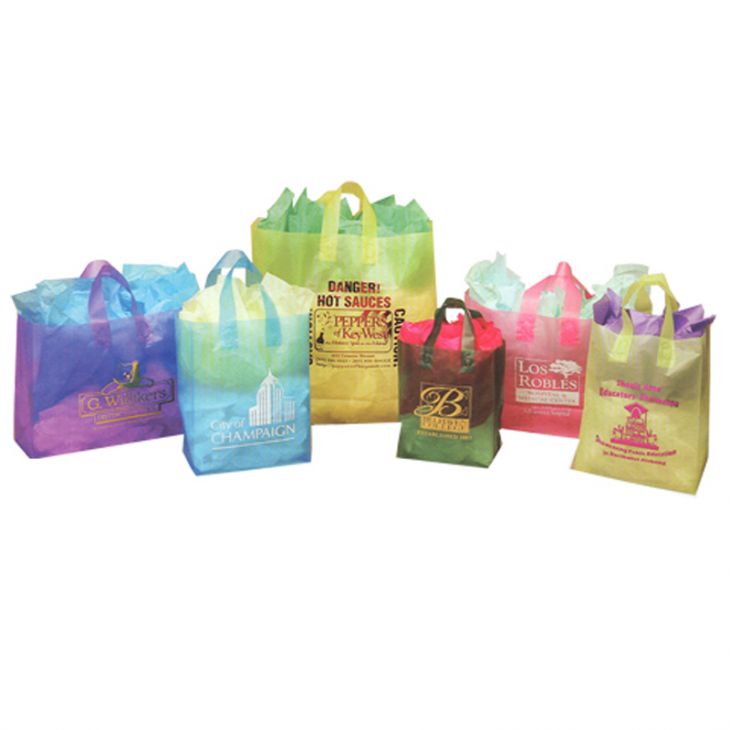 16" x 6" x 18" Frosted Shopping Bag main image