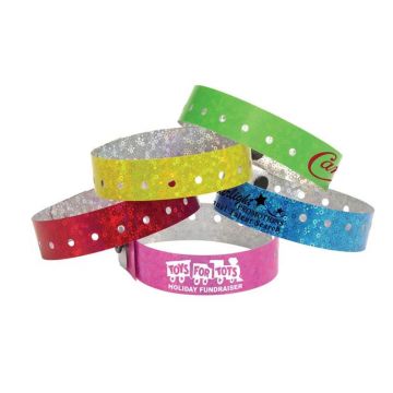 Tri-Laminate 3/4" Liquid Glitter Wristbands