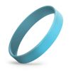 Light Blue 1/2" Silicone Wristband