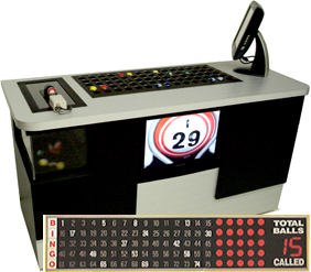 The Stealth Bingo Console System (Oak Cabinet Design): Fully Computerized Bingo Verification System main image