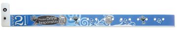 Plastic 3/4" Expressions Wristbands, Over 21 (500 per box)