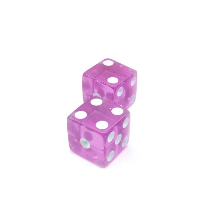 Store Dice: 3/4 in., Transparent Pink (per pair) main image