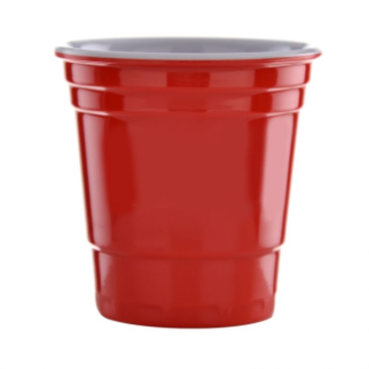 Red Plastic Shot Glasses 2oz