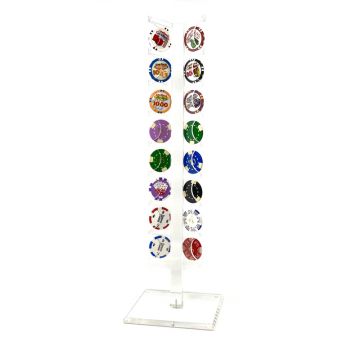 16 Hole Vertical Roulette Chip Rack