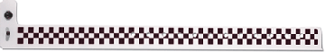 Plastic 3/4" Expressions Wristbands, Checkerboard (500 per box)