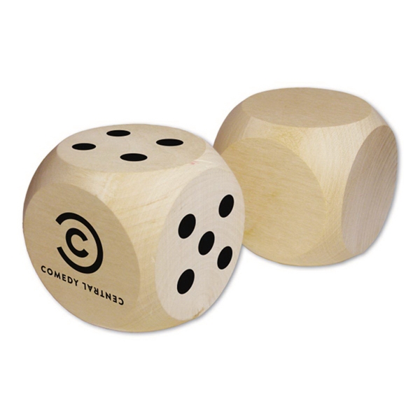 Custom Jumbo Wood Dice - 2.5" main image