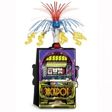 Casino Night Slot Machine 15" Centerpiece