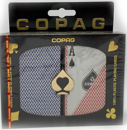 Copag Export Line Plastic Playing Cards: Narrow, Regular Index, Red/Blue main image