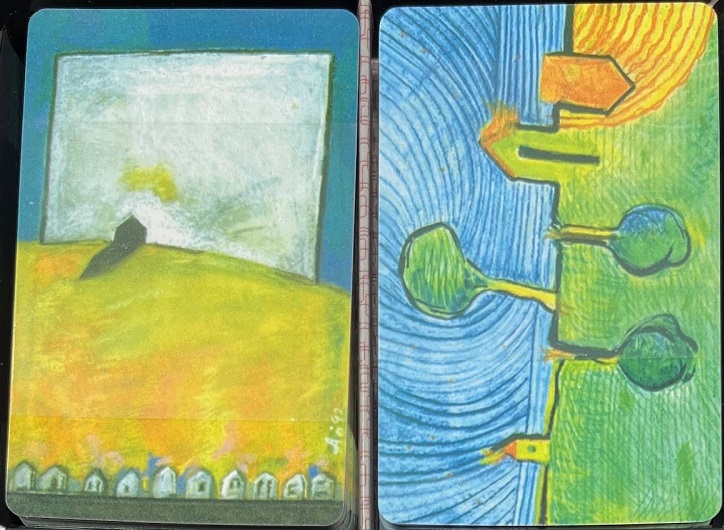 Gemaco Plastic Cards: Township Alley, Narrow, Reg. Index, 2 Deck Set. Seconds main image