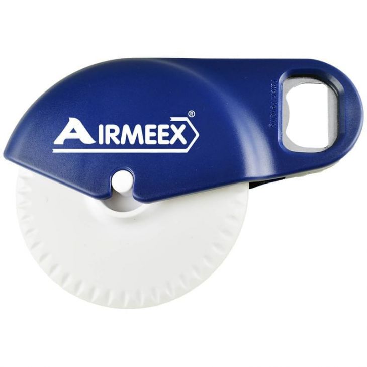 Customizable pizza cutter with built-in bottle opener main image