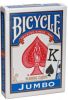 Bicycle Playing Cards, Poker Jumbo Index, 1/2 Blue 1/2 Red