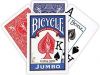 Bicycle Playing Cards, Poker Jumbo Index, 1/2 Blue 1/2 Red