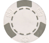Poker Chips: Crown, 11.5 Gram, White