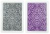 Copag Unique 100% Plastic Playing Cards -   Poker Size, Regular Index, Purple/Gray 2 Deck Set