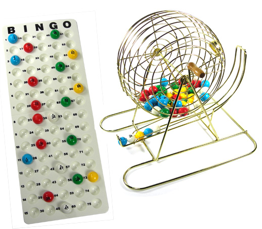 Balls and Board Medium Bingo Cage