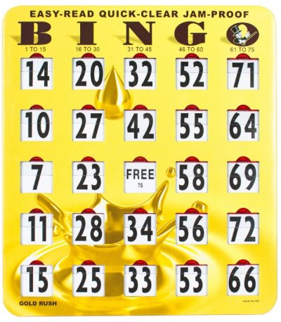 Gold Rush Easy-Read, Quick Clear, Jam-Proof Shutter Cards - 50 Cards per Set main image
