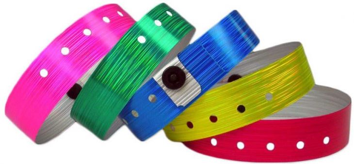 Metallic  3/4" Wristbands main image